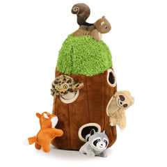 Okegztoa Hide and Seek dog puzzle sloth tree hole mix large encourages slow, rewarding exploration
