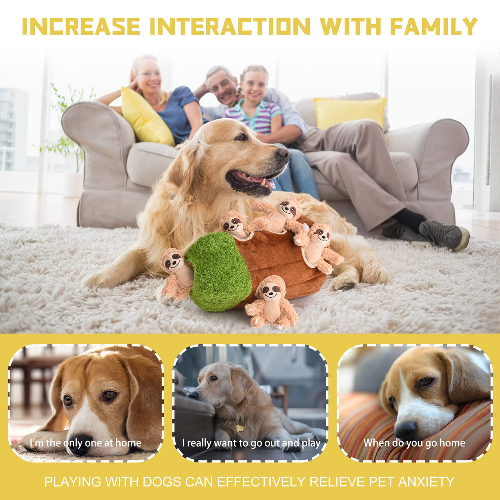 Okegztoa soft plush dog toy supports gentle teeth and gums.