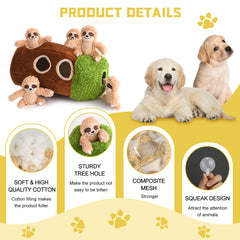 Okegztoa woodland friends dog toy playset promoting exploratory play with puzzles.