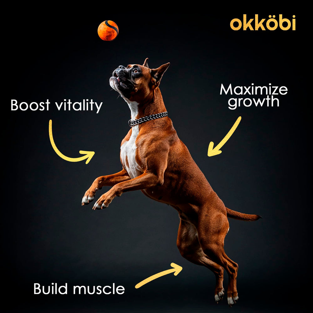 OKKÖBI 11-in-1 chicken flavor chews with high protein and amino acids