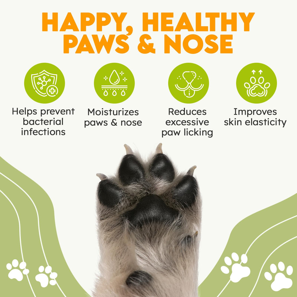 OKKÖBI balm application on paw demonstrates easy, quick relief.