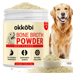 OKKÖBI Beef Bone Broth bottle pour boosts flavor to tempt picky eaters.
