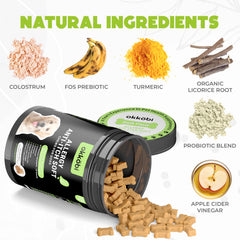 OKKÖBI dog allergy chews duck flavor treats for paw comfort