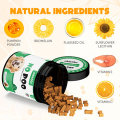 OKKÖBI dog chews probiotics and enzymes close-up for gut support