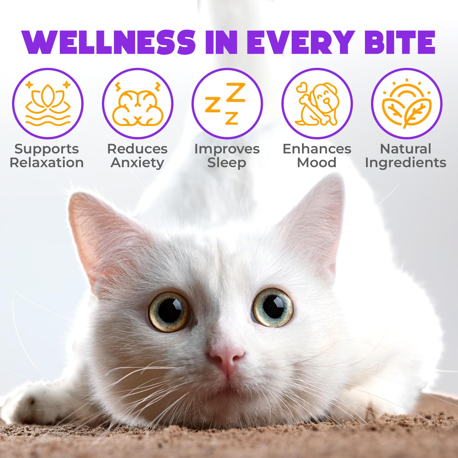 OKKÖBI cat tuna chews closeup shows soft texture for easy, stress-free dosing.