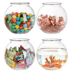 Okllen ivy bowl crystal-clear plastic showcases contents for candy or crafts