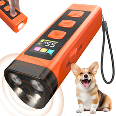 OKSJ Dog Bark Deterrent Device front view, compact humane training aid for indoors