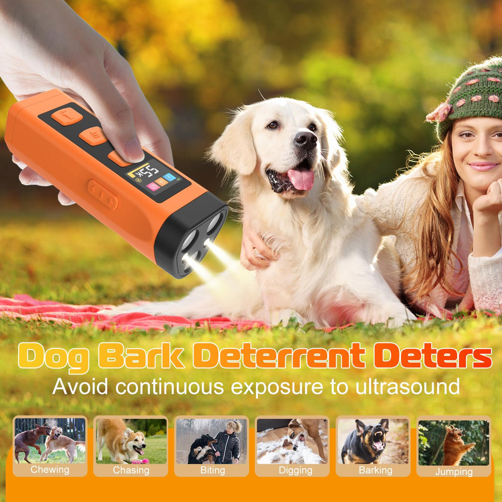 OKSJ Dog Bark Deterrent Device packaging view, ready-to-use humane training solution