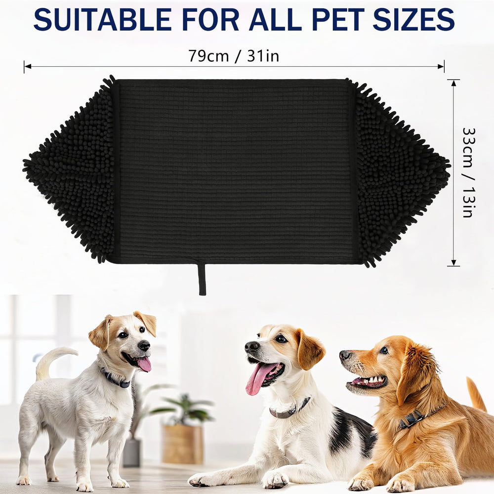 OLANLY dog towel quick-dry fabric speeds reuse after baths