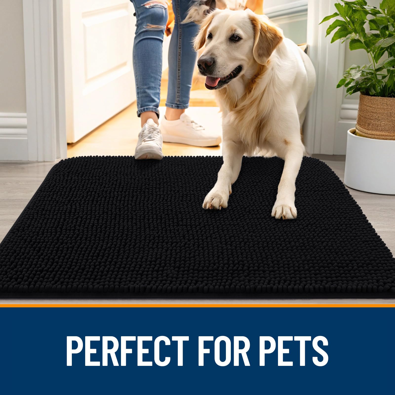 OLANLY Dog Door Mat easy-cleaning and quick-drying for busy households