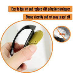 OldSerenWay nail file shows round and oval sandpaper shapes for versatile grooming.