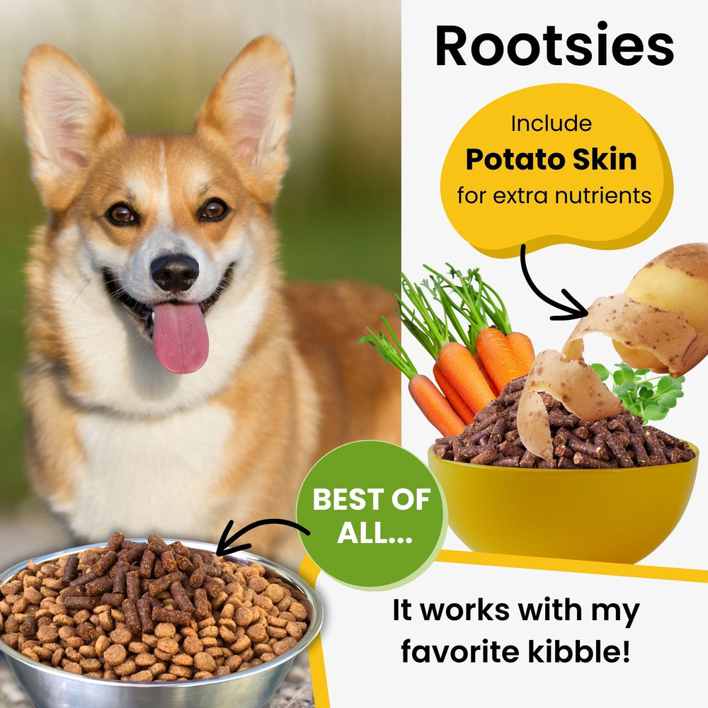 Olewo Rootsies topper shown with picky eater bowl.