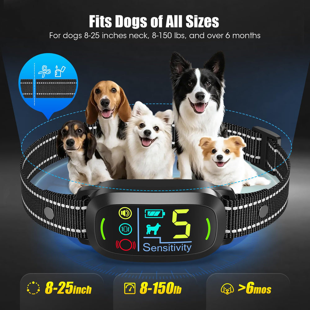 Oliry IP67 waterproof bark collar for outdoor training in any weather