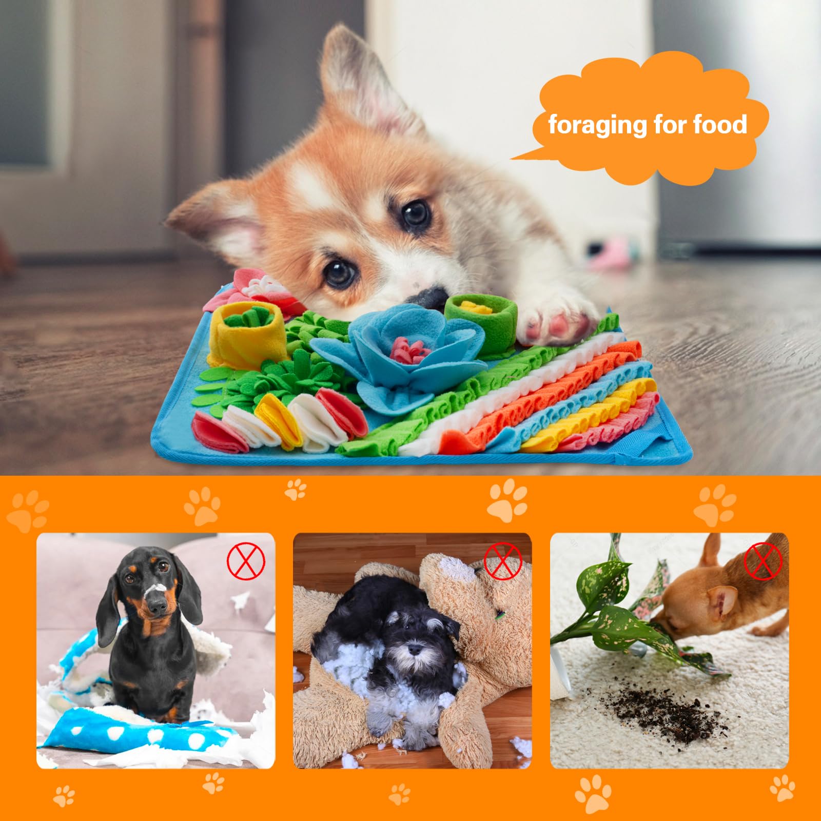 Oliumt Snuffle Mat cat-using close-up shows enrichment during playtime.