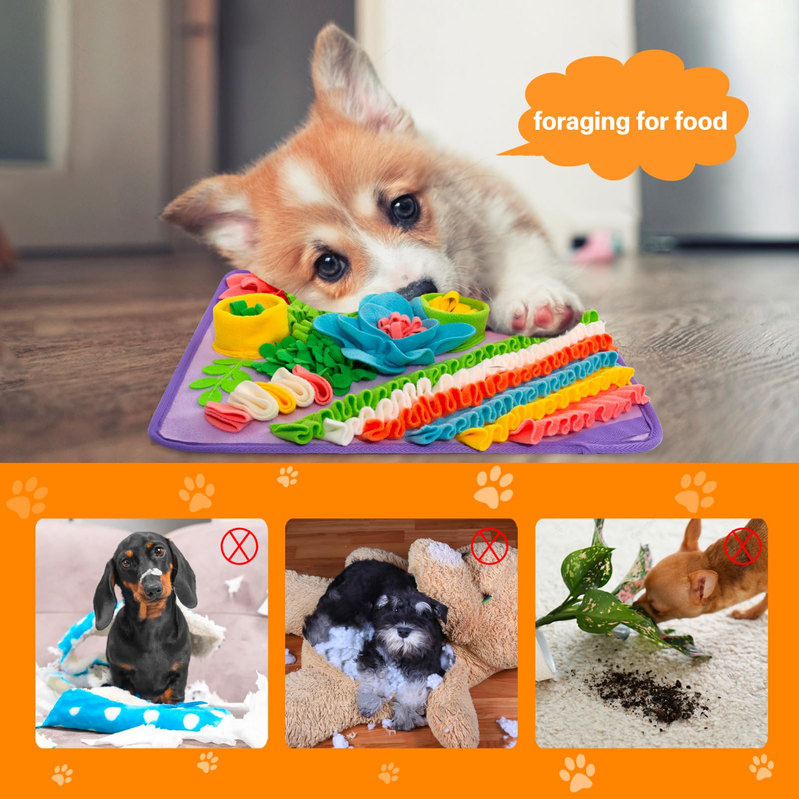 Oliumt Snuffle Mat for cats and small pets highlights versatile enrichment.