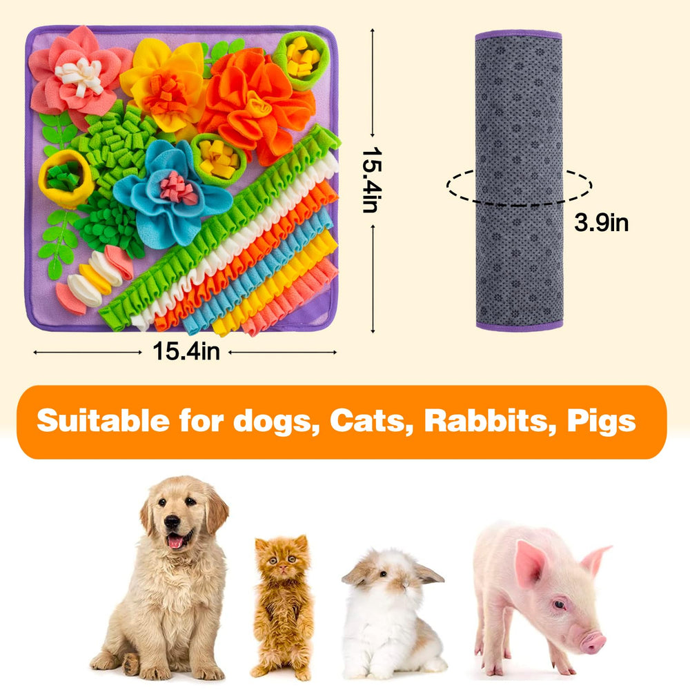 Oliumt Snuffle Mat durable and machine-washable for long-lasting use.