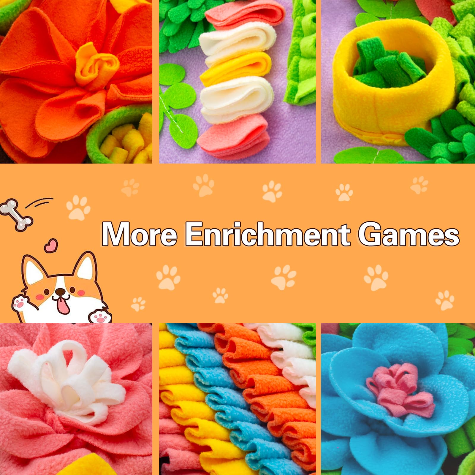 Oliumt Snuffle Mat with durable materials for long-lasting play and mental activity.