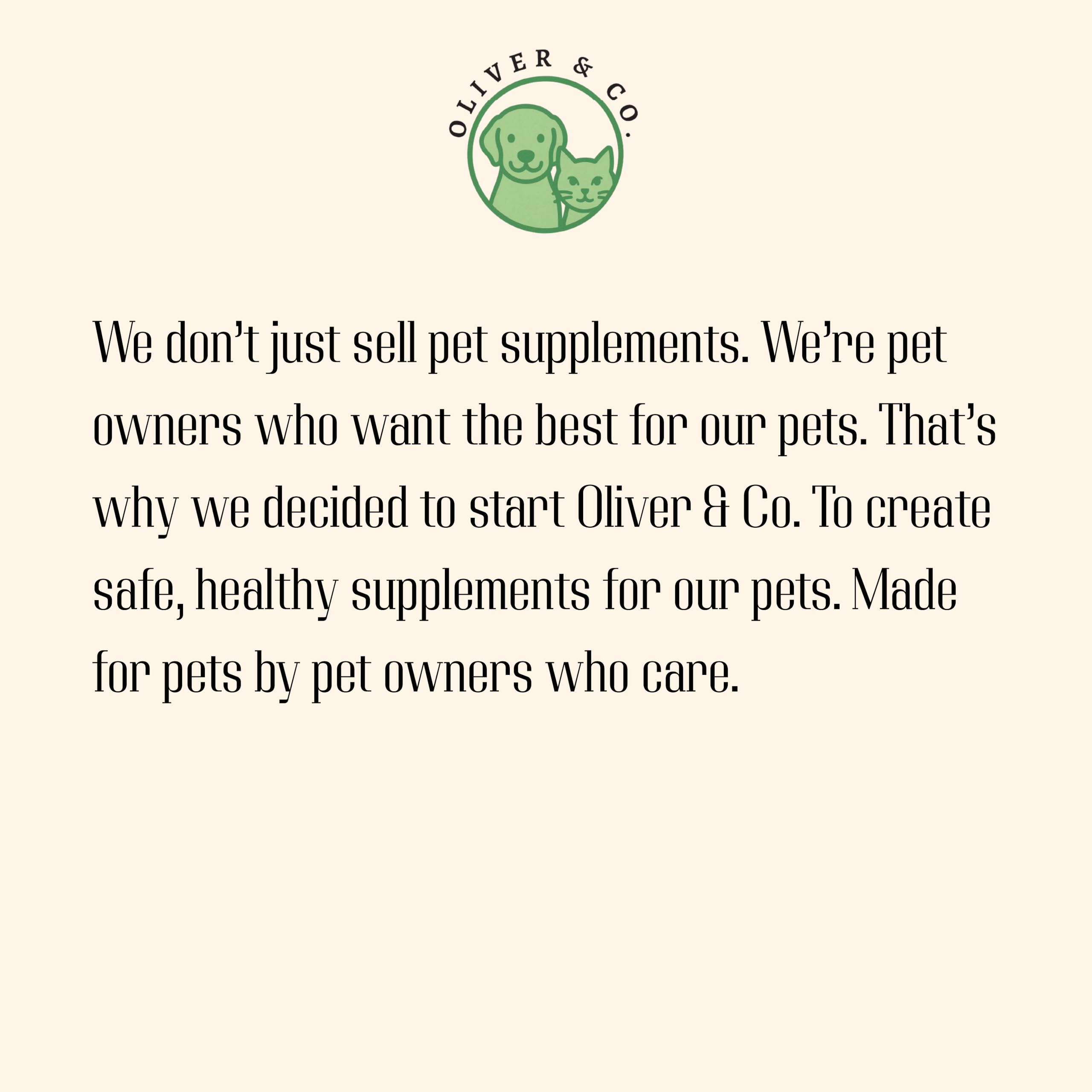 Oliver & Co. Collagen for Dogs 1oz-bottle ready-to-use tincture for ongoing care.