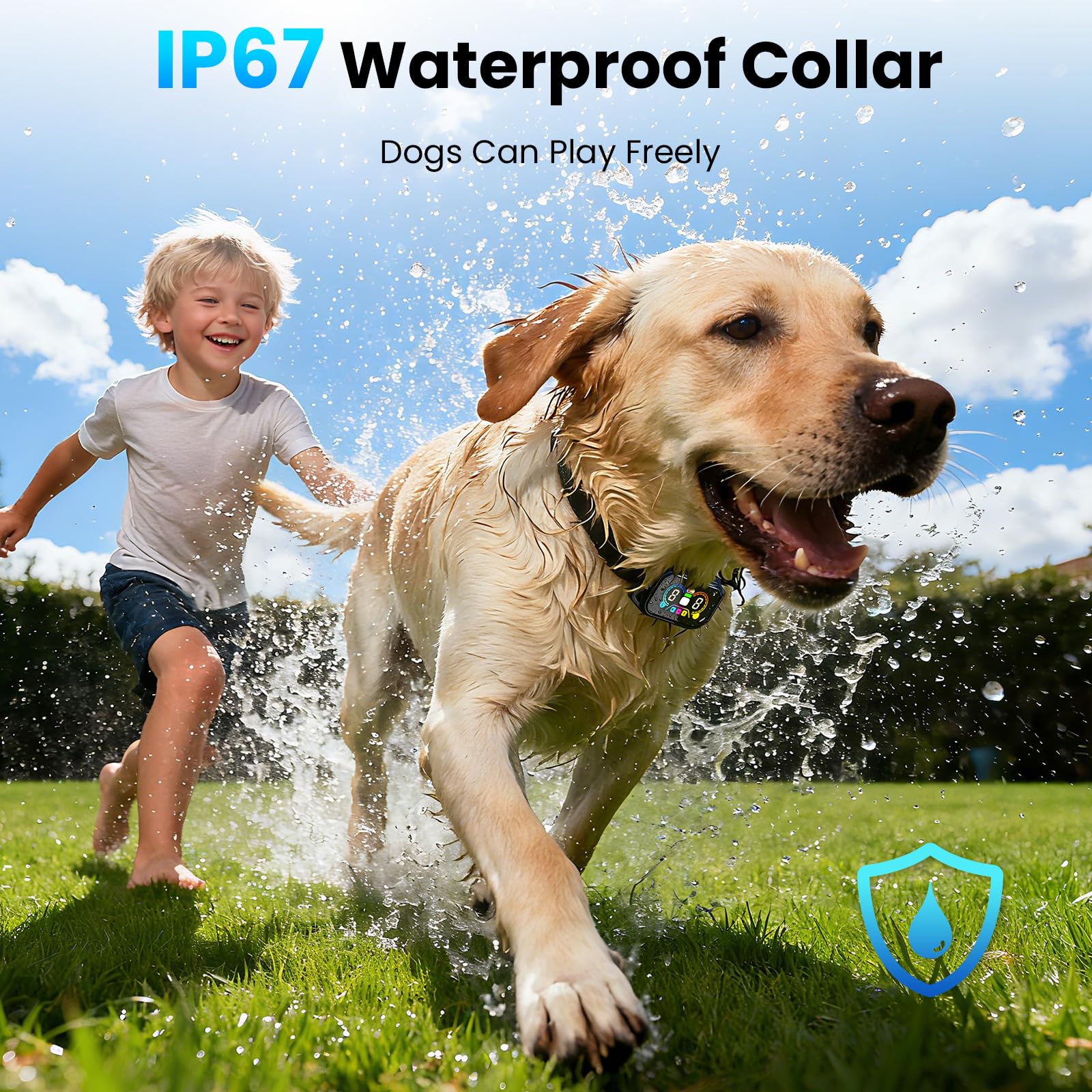 Ollapet adjustable-fit collar fits dogs from 5 to 120 pounds