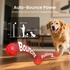 Ollapet Smart Ball remote control view showing easy mode switching.