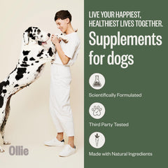 Ollie Belly Rubs contains five probiotic strains for gut balance.