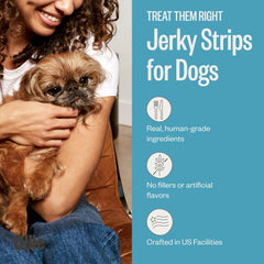 Ollie real-meat salmon treat close-up emphasizes a high-protein snack for dogs.