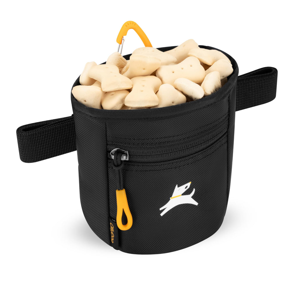 OllyDog Goodie Treat Bag in use during leash training for fast rewards