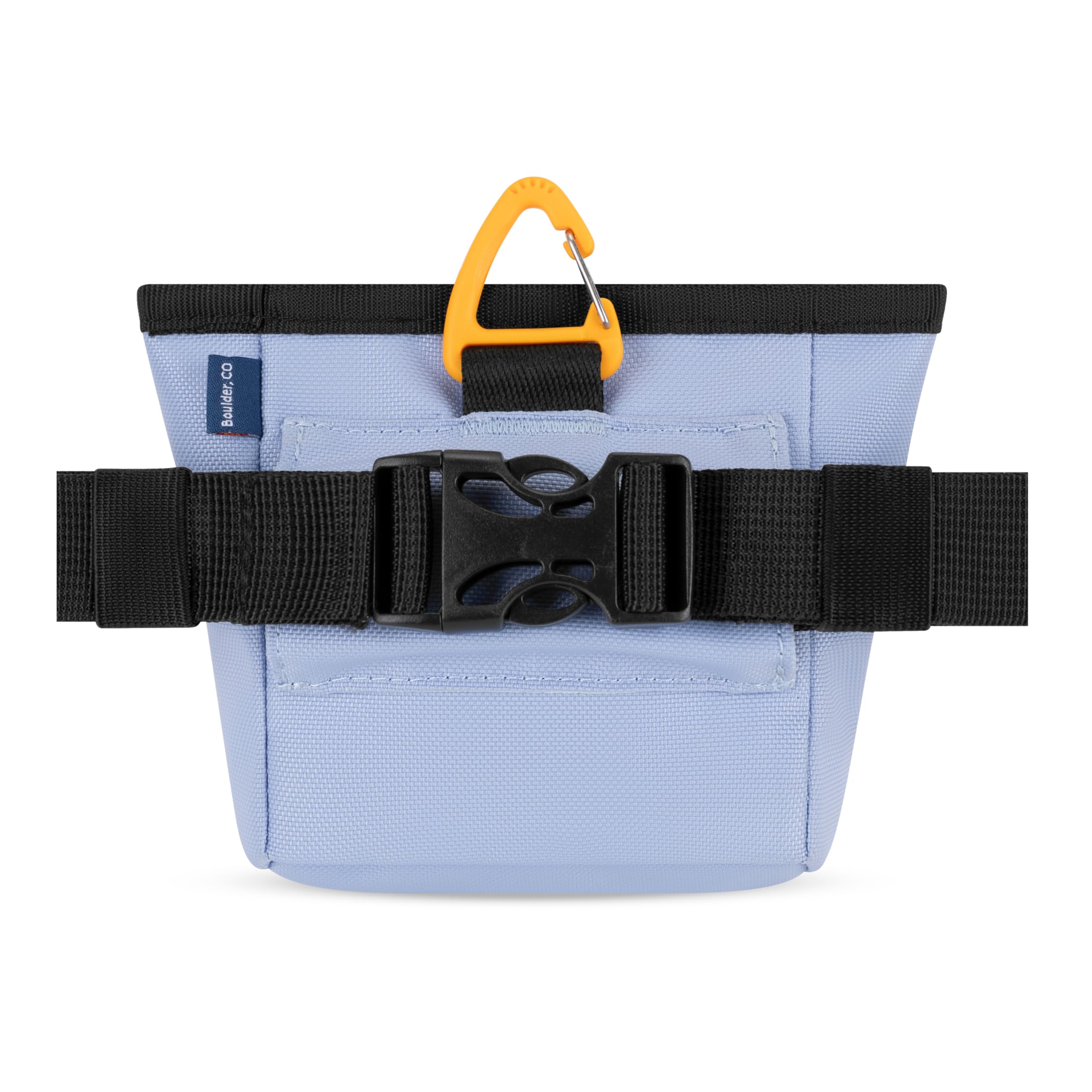 OllyDog Goodie Treat Bag recycled fabric detail highlights eco-friendly materials.