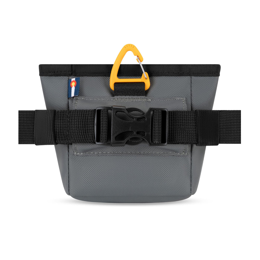 OllyDog Goodie Treat Bag made from recycled fabric supports eco-friendly training gear.