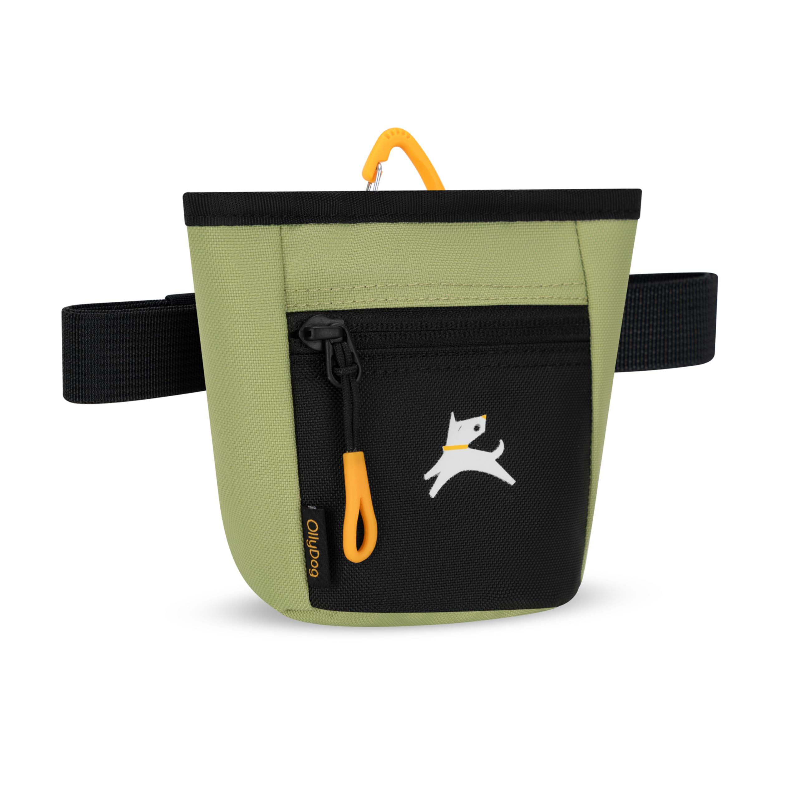 OllyDog Goodie Treat Bag features removable waist-belt for customizable wear.