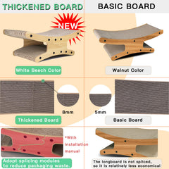 Olurrsia reversible cat scratcher bed angled play zone, encourages climbing while protecting furniture.