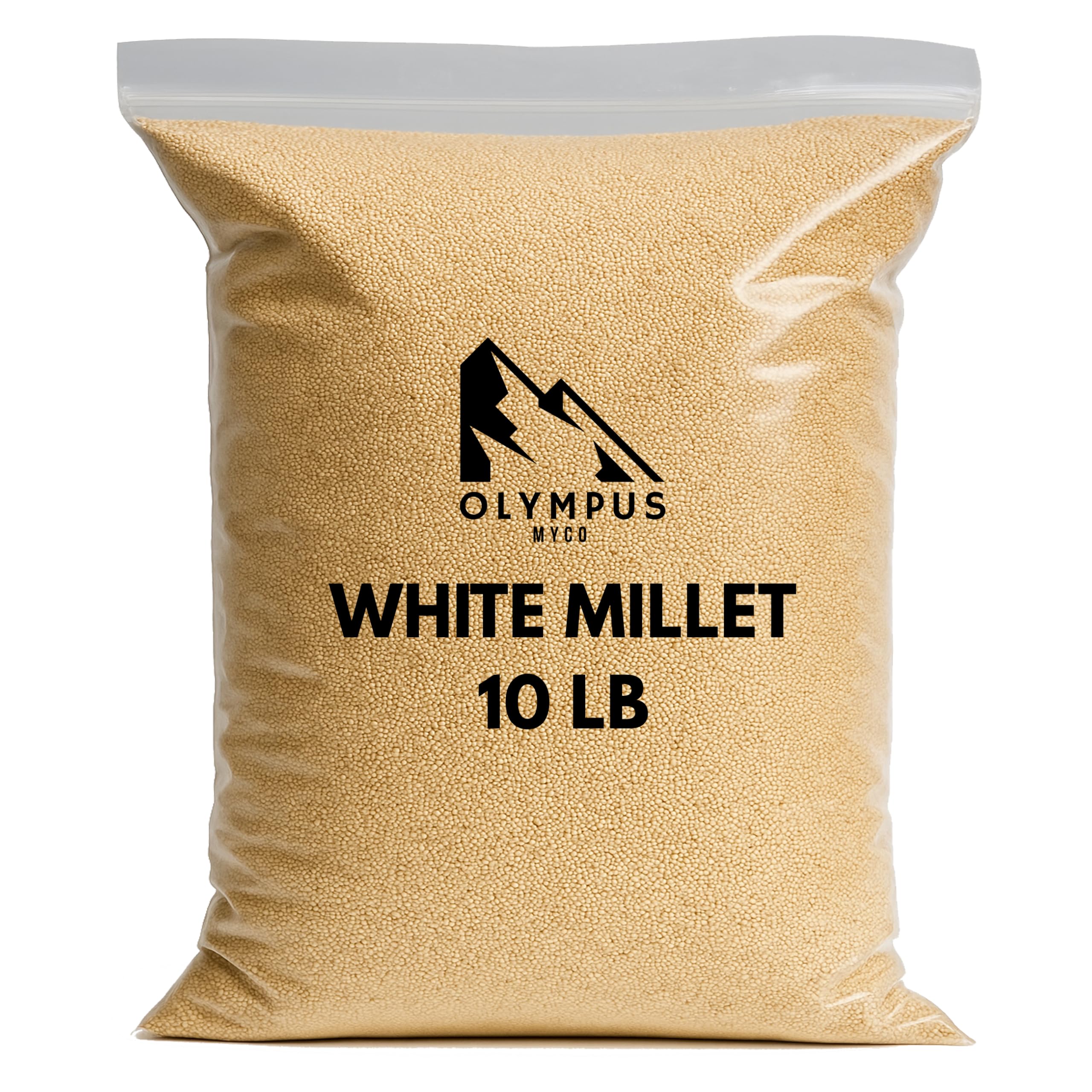 Olympus Myco White Proso Millet Seed bag—premium USA bird feed.
