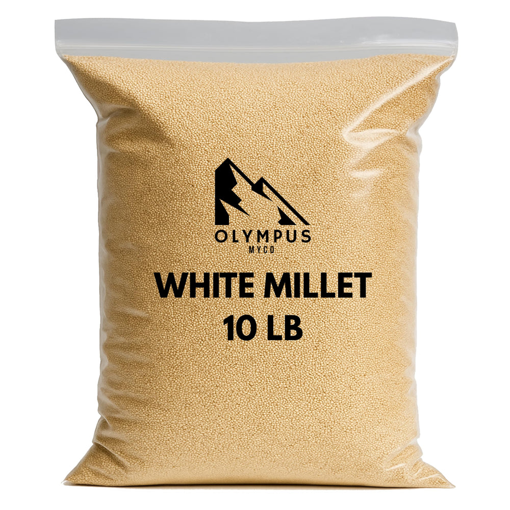 Olympus Myco White Proso Millet Seed bag—premium USA bird feed.