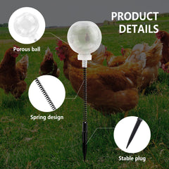 OMASUNB spring-loaded-coop-stake anchors securely for tool-free setup