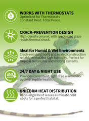 OMAYKEY calor infrarrojo para reptiles, uso seguro en terrarios
