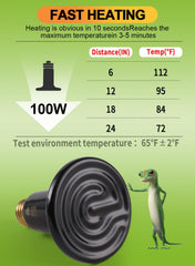 OMAYKEY infrared heat emitter side view shows no light emission