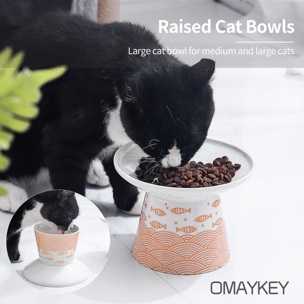 OMAYKEY two bowls, 10oz each, for easy refills