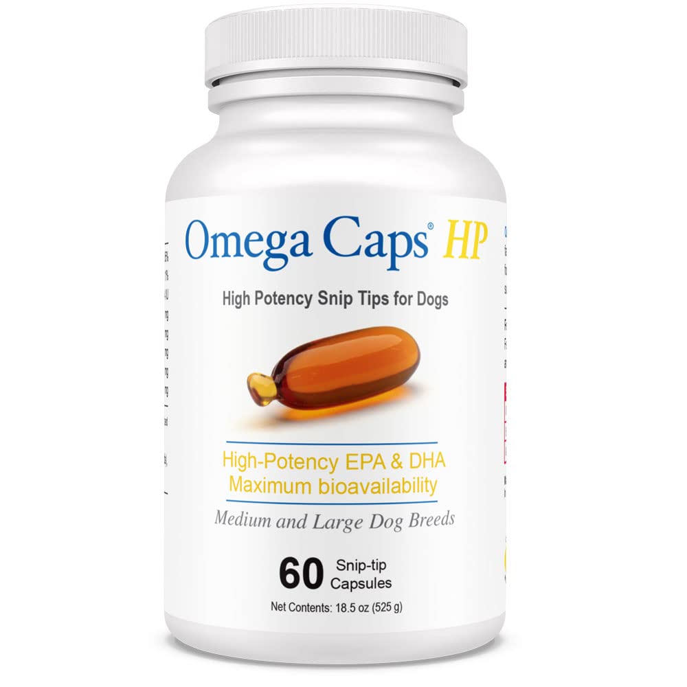 OMEGA-CAPS ES bottle front view for dog omega-3 support and wellness