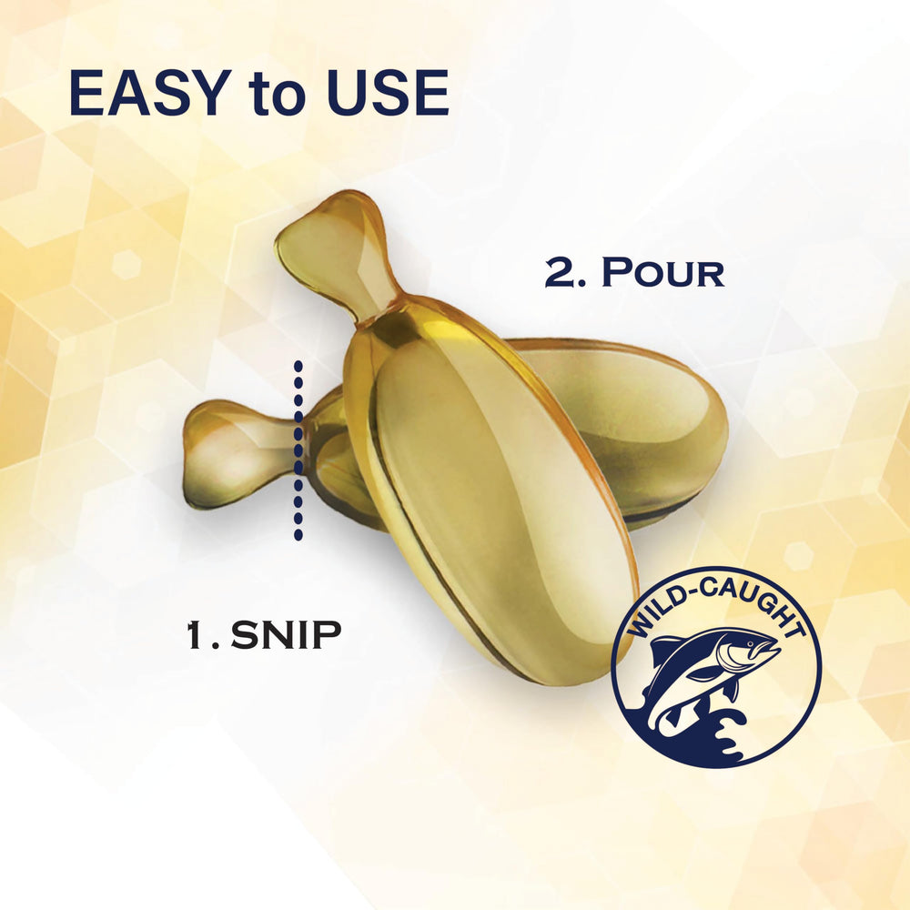 OMEGA-CAPS ES NASC quality seal indicating purity and safety