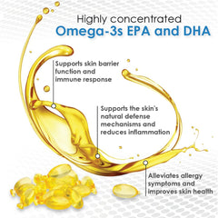 OMEGA-CAPS ES snip tip dispensing capsules onto dog food for easy dosing