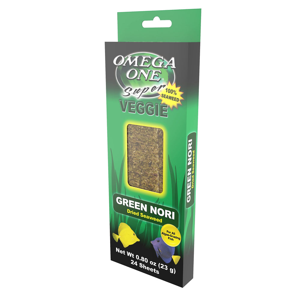 Omega One Seaweed green pre-cut sheets ready for quick, mess-free serving