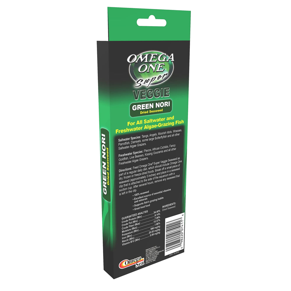 Omega One Seaweed green close-up highlighting natural vitamins and minerals