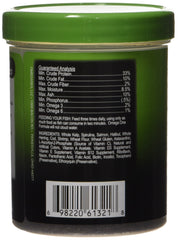 Omega One Veggie Mini Pellets closeup highlighting pellet texture for easy feeding.