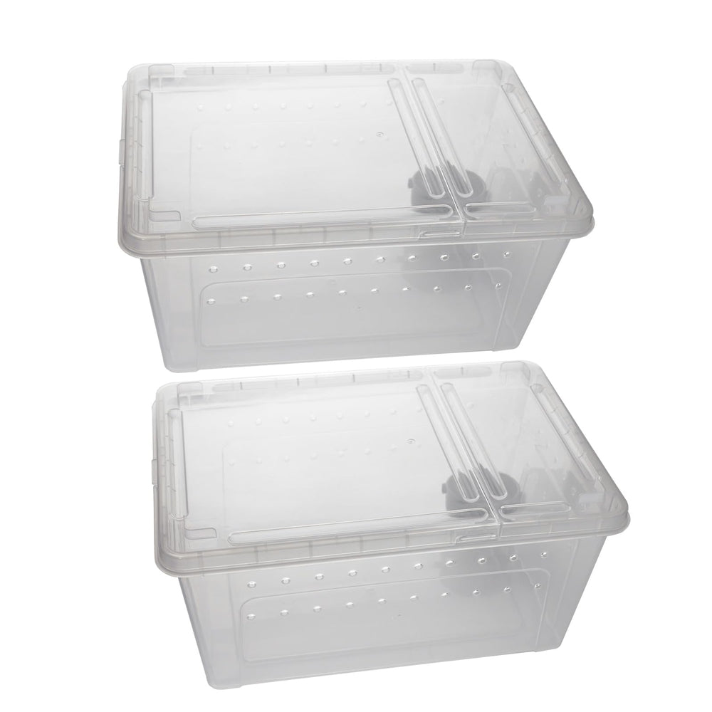 OMEM portable reptile terrarium XS offers compact viewing for tiny pets and easy portability.