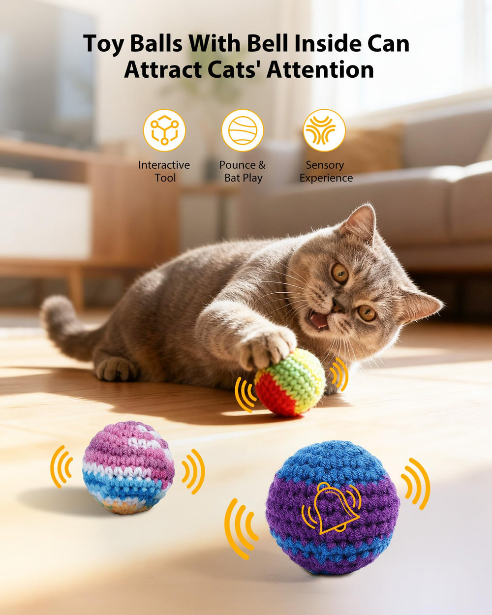 Omldggr catnip mice crochet highlights scent-driven exploration during interactive play sessions