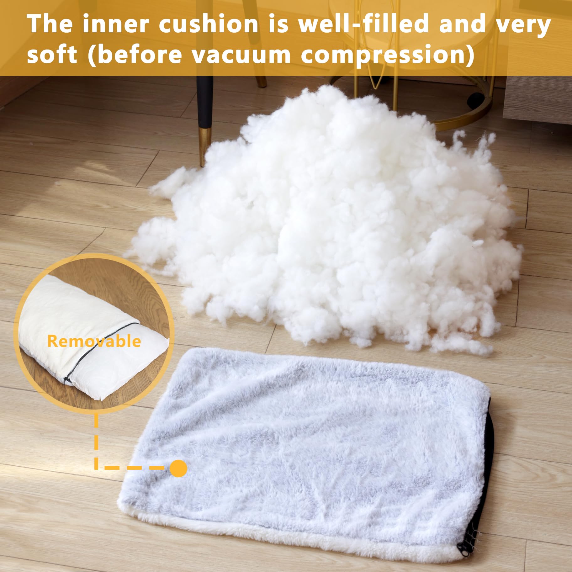 OMLIVLIES cat bed soft color scheme blends with décor and adds warmth