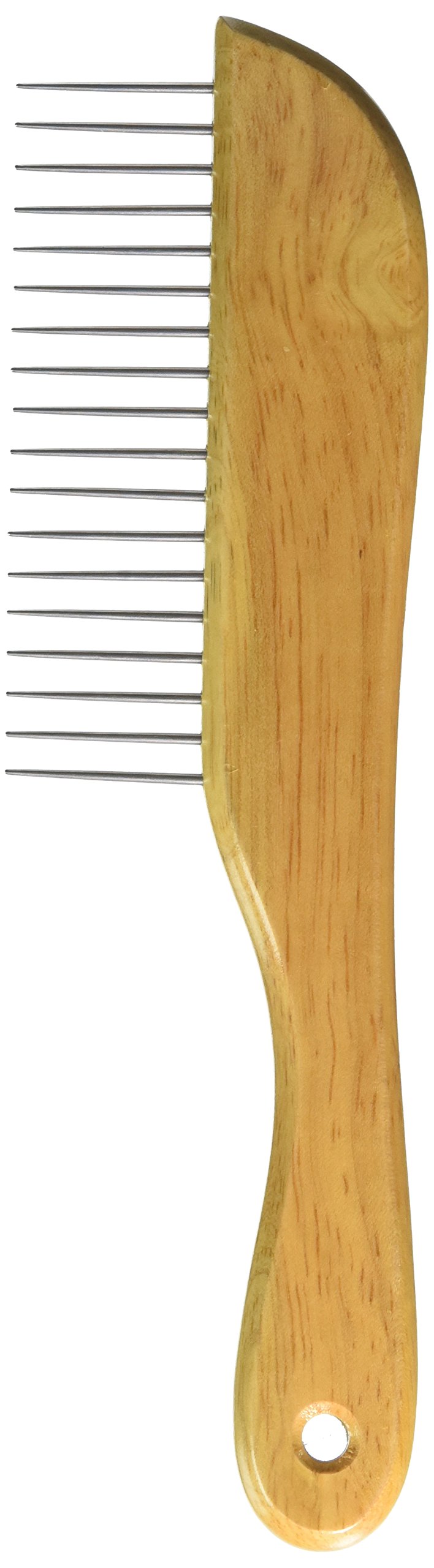 Omni-Pet stainless steel pins closeup focusing on knot detangling and skin safety