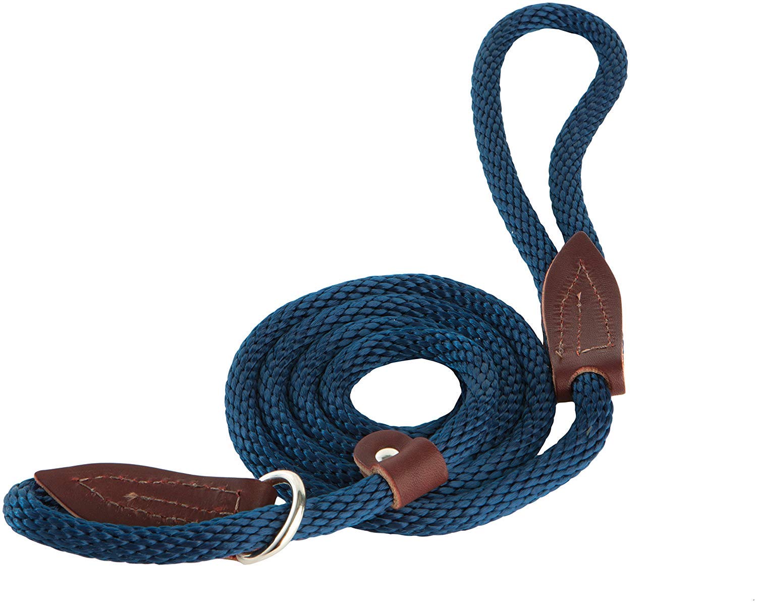 OmniPet 4-feet slip lead for dogs in blue provides easy leash control during walks