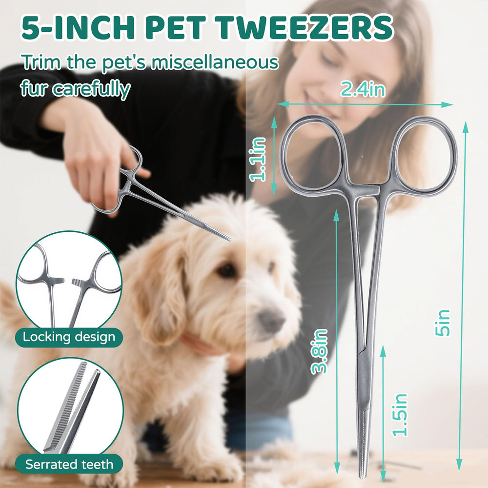 OMYGYM home grooming session features gentle tools for easy ear care.