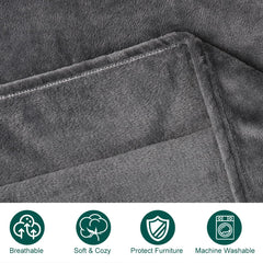 Onarway dog blanket in crate provides warm, comfortable space.